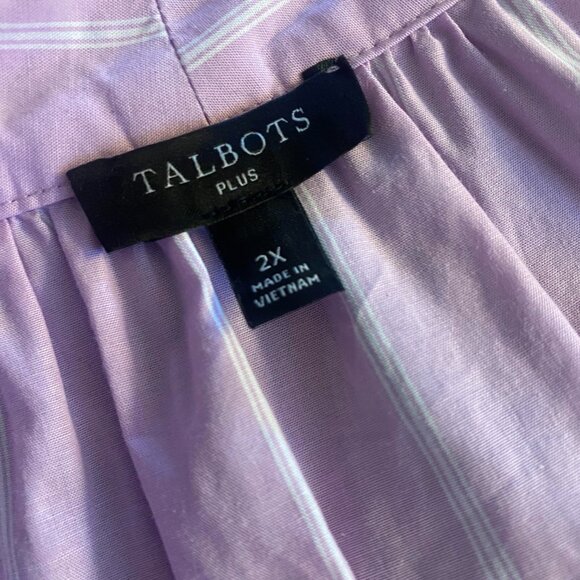 Talbots Tie Neck Shell Top - Picture 3 of 3